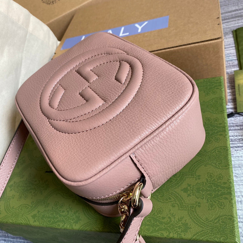 Top view of modern signature women's handbag – women's designer-style accessory