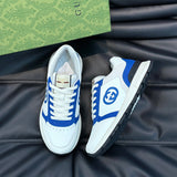 Gucci two-tone luxury sneakers view 5 breathable knit upper