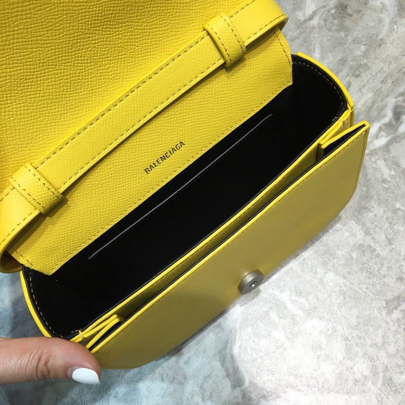 Statement Vegan Leather Handbag - Sleek Minimalist Lines | Women's Luxury Handbag #813 - styled full view (image 7) of designer-inspired handbag