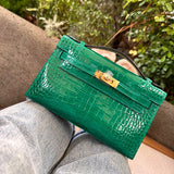 Close-up detail of effortless bag design