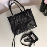 Handle and strap detail of polished premium women's handbag – women's everyday handbag