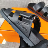 Hermes sandals Style 115 - logo and branding close-up
