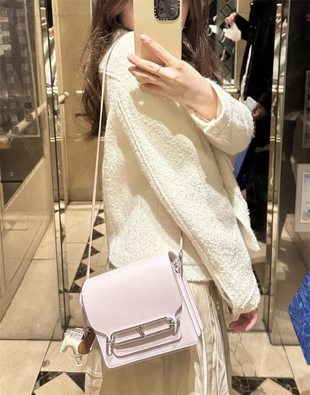  Timeless satchel carried on shoulder