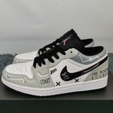 Nike soft grey luxury sneakers view 7 premium leather build