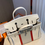 Close-up detail of tailored bag design