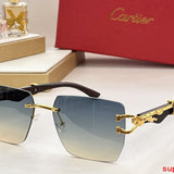 Angled view of Cartier unisex sunglasses