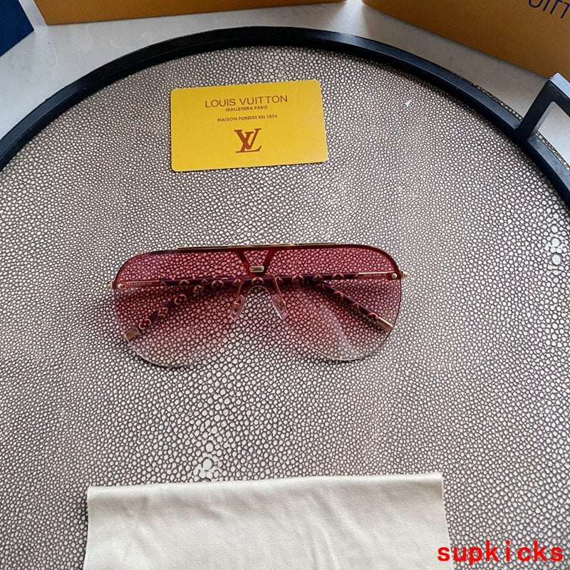 Side view of Louis Vuitton unisex sunglasses
