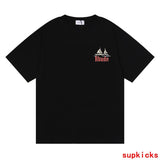 Side profile of Rhude luxury clothing with everyday silhouette