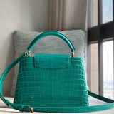  polished crossbody bag detail view showing craftsmanship 56