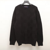 Full styled look of Louis Vuitton luxury clothing with logo-detail design