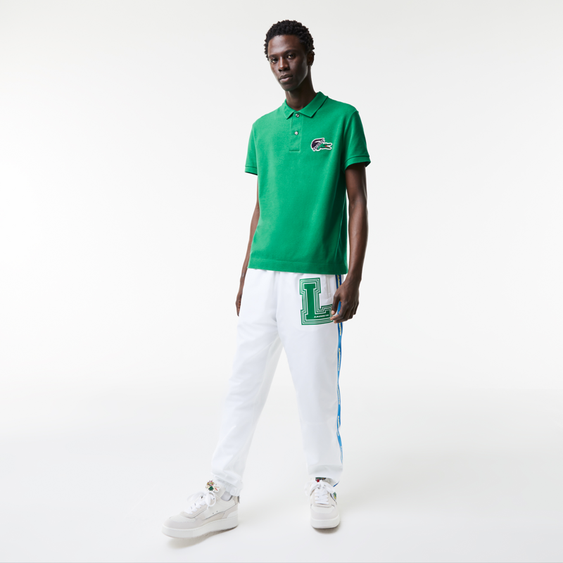 Full styled look of Lacoste luxury clothing with tailored silhouette