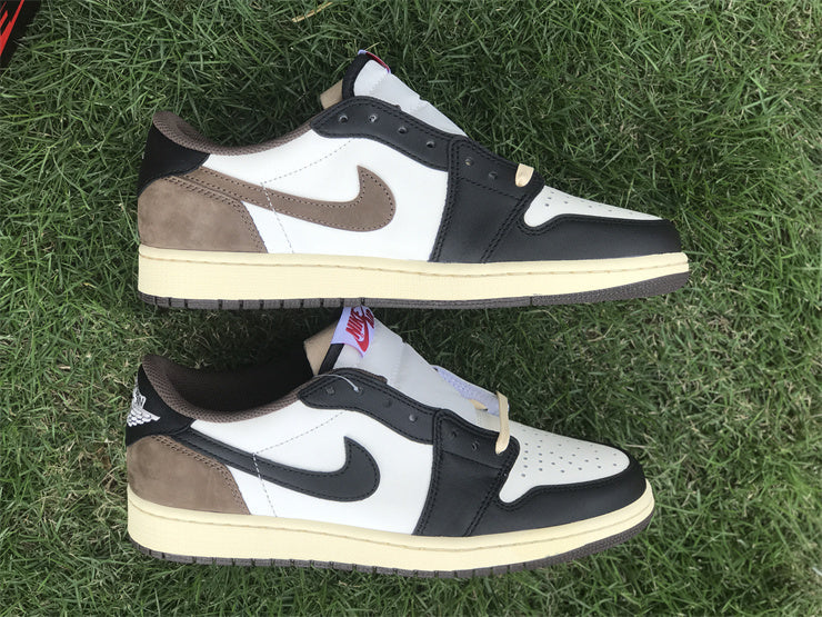 Side profile of Nike neutral cream sneakers minimalist modern build