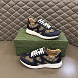 Gucci tonal black luxury sneakers view 11 premium leather build