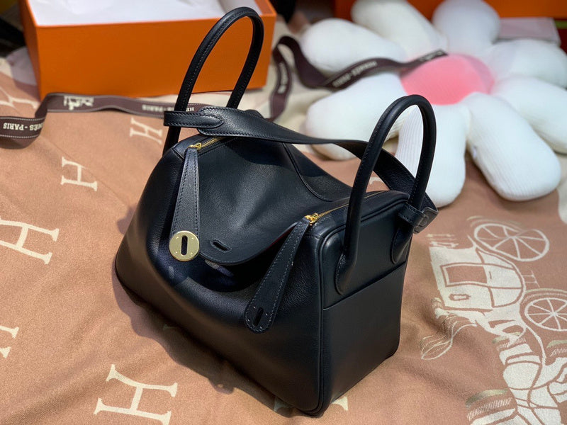 Side view of smart structured handbag
