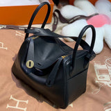 Side view of smart structured handbag