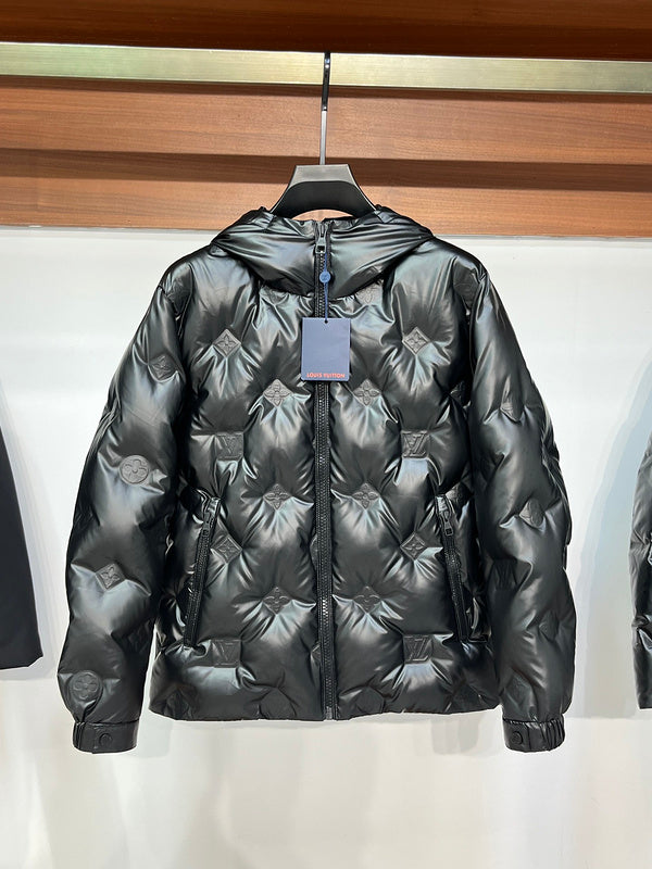 Front view of Louis Vuitton luxury clothing with everyday silhouette