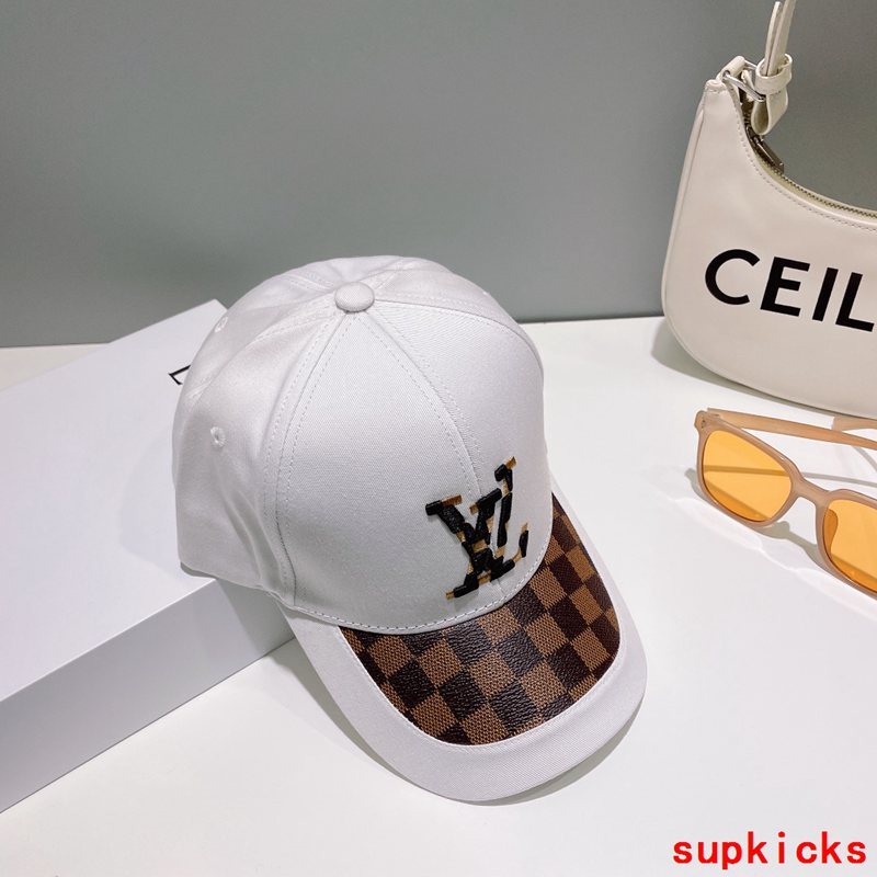 Close-up detail view of Louis Vuitton unisex cap