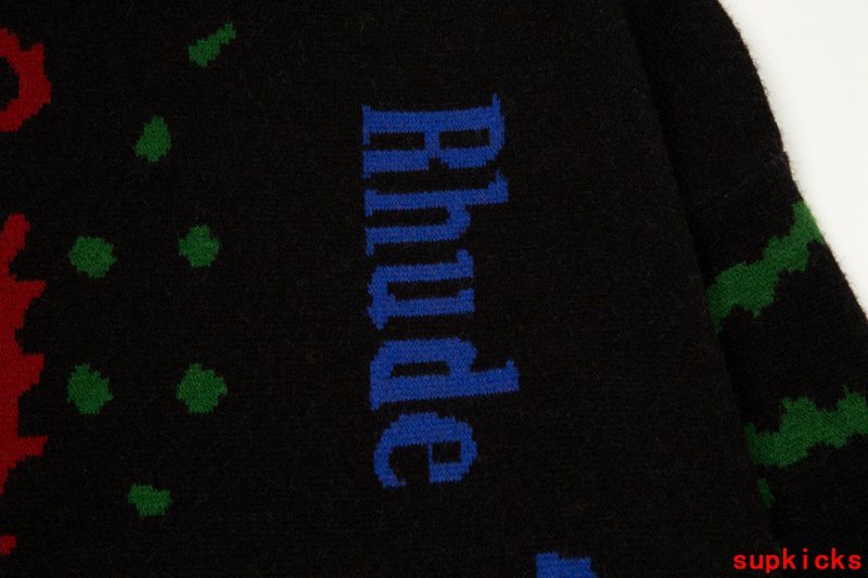 Full styled look of Rhude luxury clothing with logo-detail design