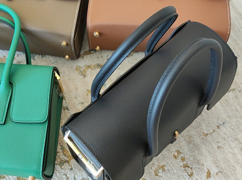 Sculpted bag shown from front angle