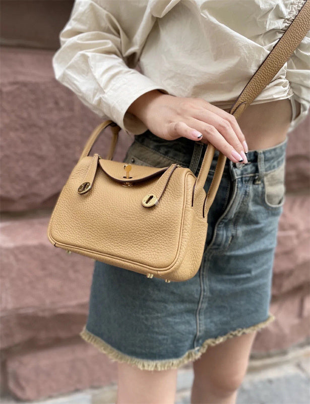 Considered bag shown from front angle