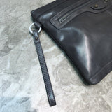 Chic Faux Leather Handbag - Understated Luxury Look | Women's Premium Handbag #179 - back view (image 4) of designer-inspired handbag