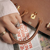 Close-up detail of balanced bag design