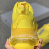 Balenciaga Nude Low-Top Sneakers - Heel Detail View
