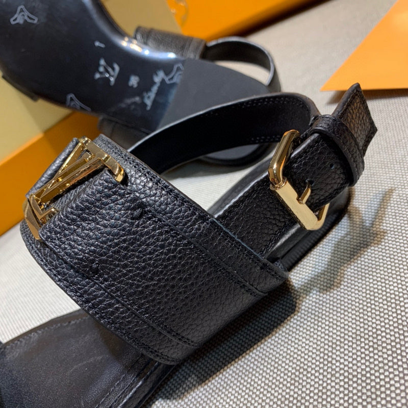 Close-up of Louis Vuitton shoes craftsmanship