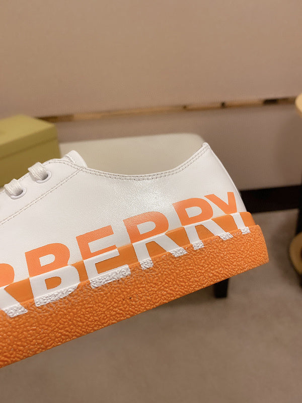 Burberry Burgundy Ankle Boots - Side Profile View