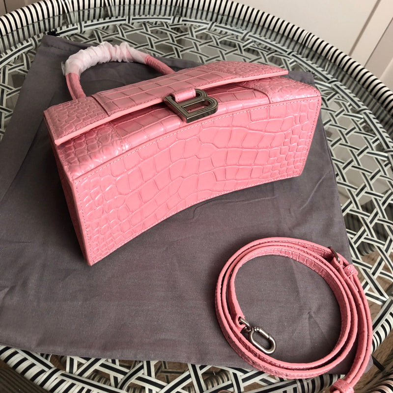 Back view of modern premium women's handbag – women's statement bag