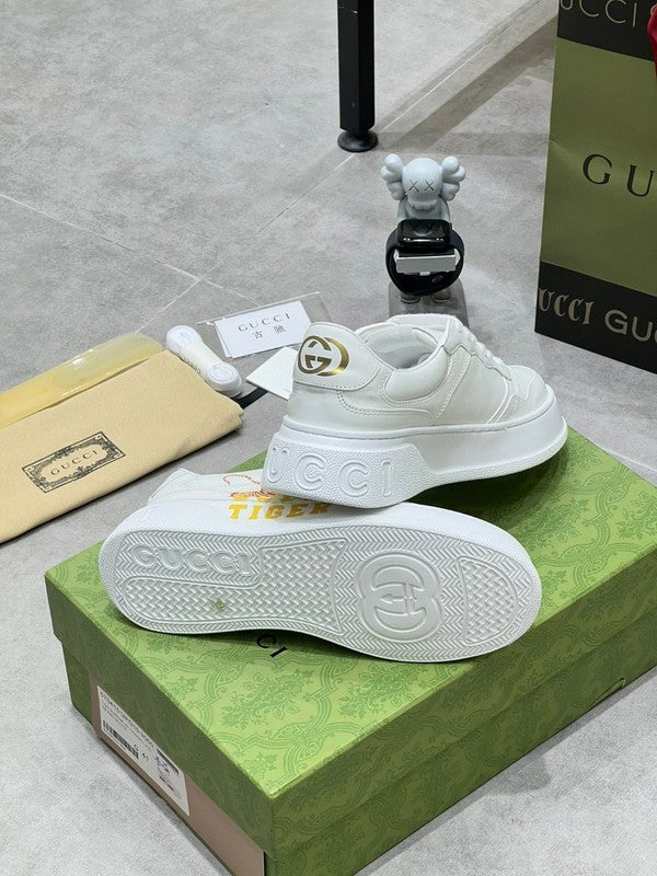 Gucci bold contrast luxury sneakers view 4 signature lace-up style