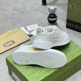 Gucci bold contrast luxury sneakers view 4 signature lace-up style