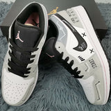Nike soft grey luxury sneakers view 5 premium leather build
