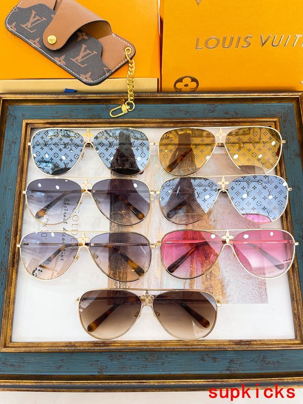 Lifestyle view of Louis Vuitton unisex sunglasses