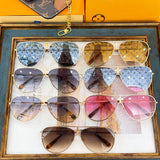 Lifestyle view of Louis Vuitton unisex sunglasses