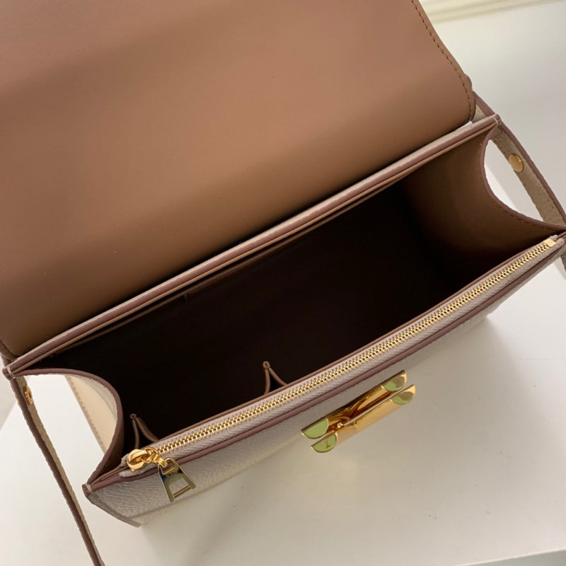 Front view of statement everyday-luxe women's handbag – women's designer-style accessory