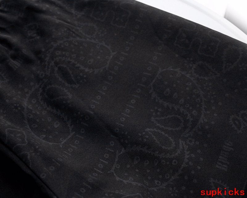 Close-up detail shot of Rhude luxury clothing with everyday silhouette