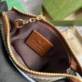 Side view of poised structured handbag