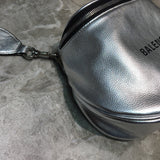 Polished Faux Leather Handbag - Polished Finish | Women's Fashion Handbag #740 - close-up detail shot (image 3) of designer-inspired handbag