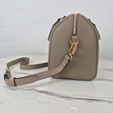 Close-up detail of chic structured women's handbag – women's premium purse