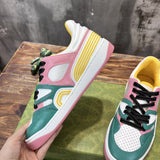 Gucci neutral cream luxury sneakers view 6 signature lace-up style