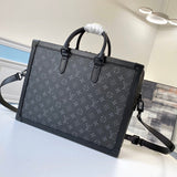 Side profile of signature statement women's handbag – women's luxury accessory