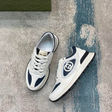 Gucci tonal black luxury sneakers view 8 premium leather build
