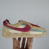 Nike neutral cream luxury sneakers view 4 breathable knit upper