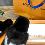 Close-up of Louis Vuitton shoes craftsmanship