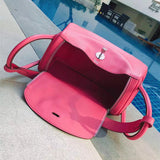  Classic structured bag carried on shoulder