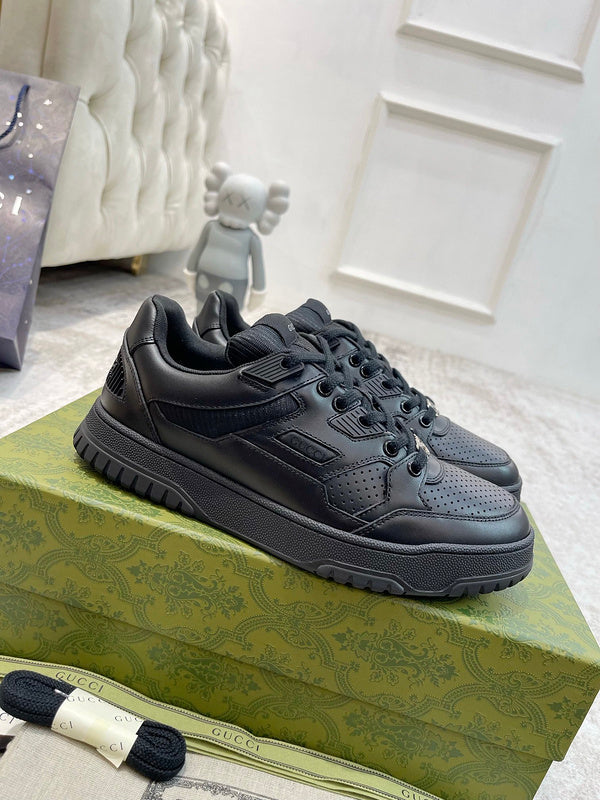Gucci soft grey luxury sneakers view 9 premium leather build