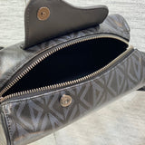 Front view of structured sleek women's handbag – women's luxury accessory