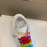 Alexander McQueen Red Chunky Platform Sneakers - Lifestyle Styling Shot