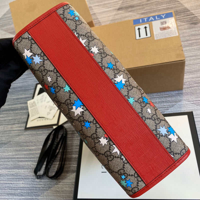 Back view of signature statement women's handbag – women's luxury handbag